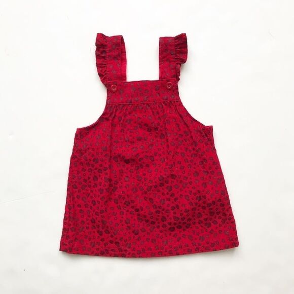 Carters leopard print corduroy dress jumper 9 months - Picture 1 of 5